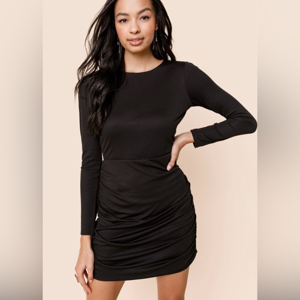 Long sleeve Black Dress